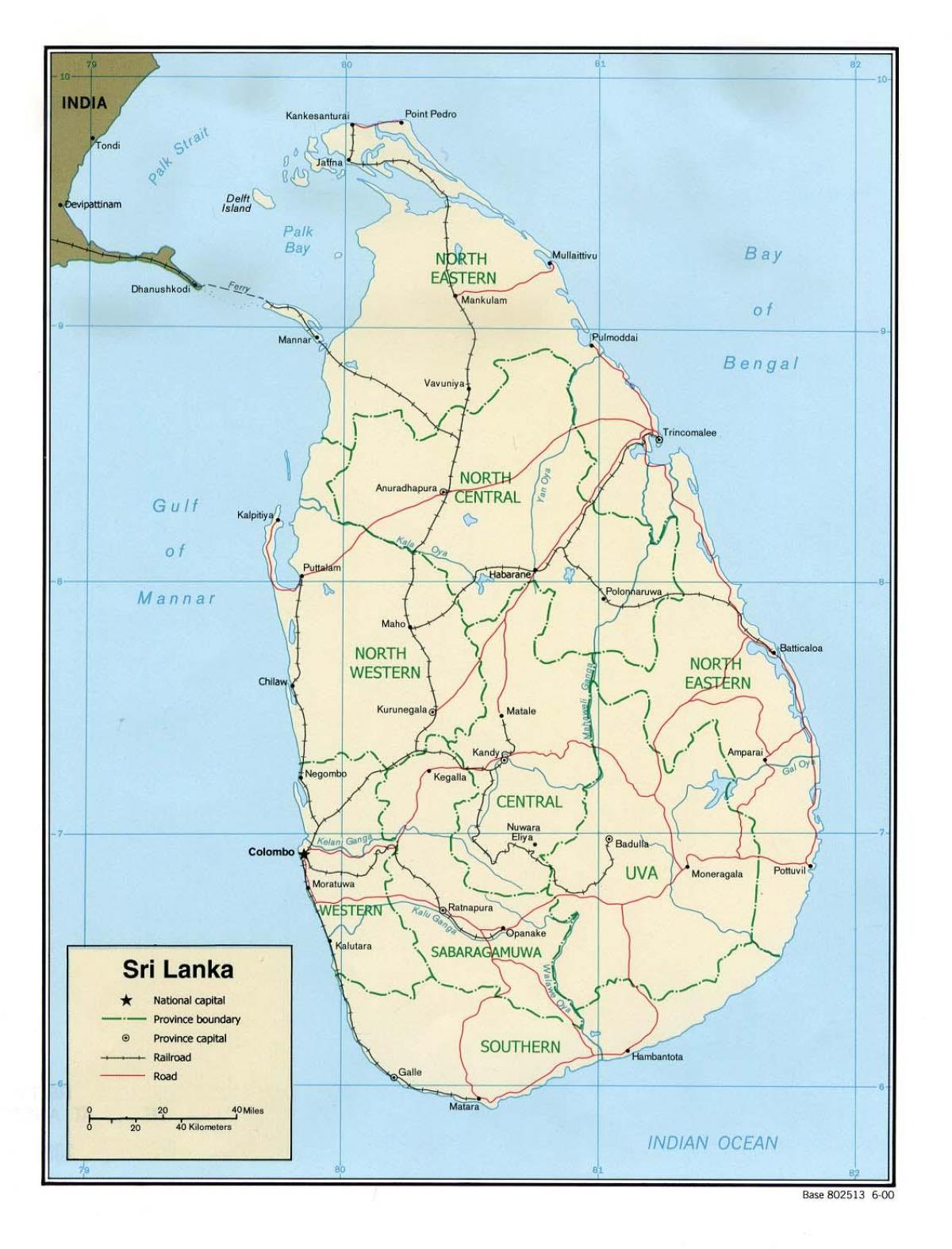 ನಕ್ಷೆ world ' s end ಶ್ರೀಲಂಕಾ