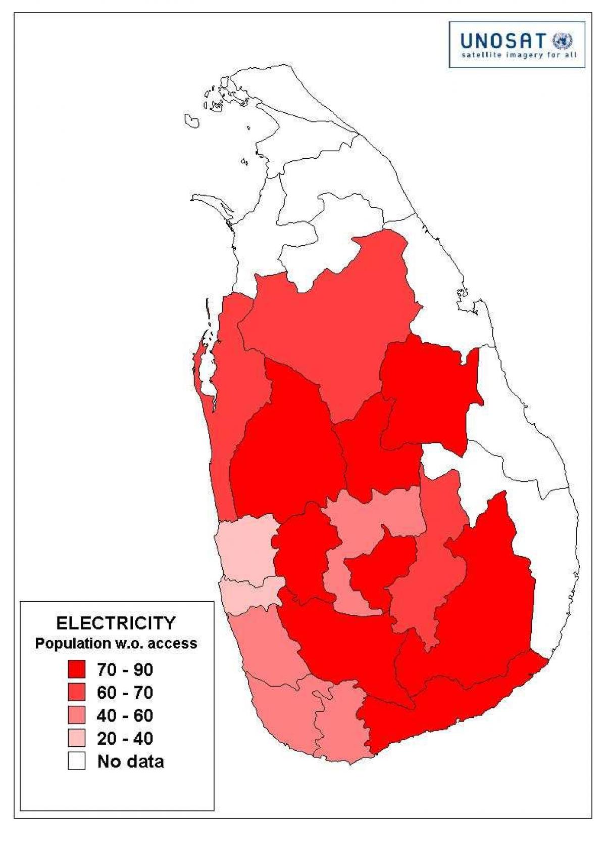 ಶ್ರೀಲಂಕಾದ ಜನಸಂಖ್ಯೆಯ ನಕ್ಷೆ