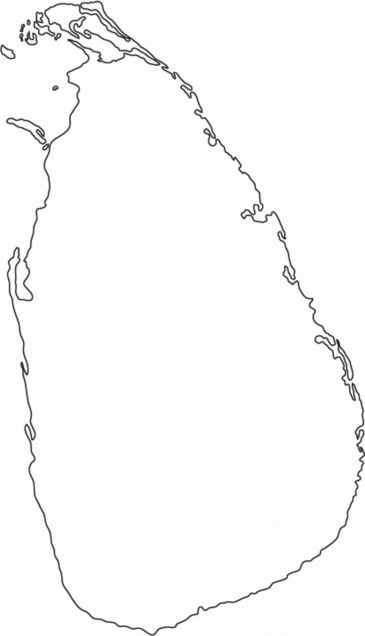 ಶ್ರೀಲಂಕಾ ಖಾಲಿ ನಕ್ಷೆ