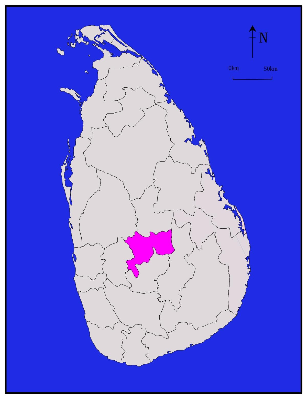 ಕ್ಯಾಂಡಿ, ಶ್ರೀಲಂಕಾ ರಲ್ಲಿ ನಕ್ಷೆ