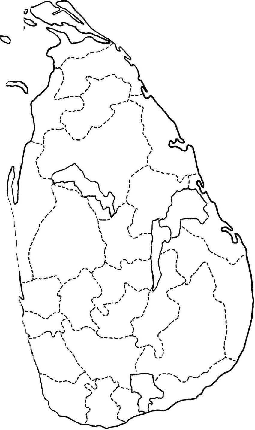 ನಕ್ಷೆ ಶ್ರೀಲಂಕಾ ನಕ್ಷೆ ರೇಖಾ