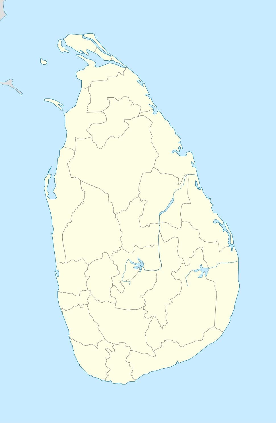 ನಕ್ಷೆ ಶ್ರೀಲಂಕಾ ವಿಭಾಗೀಯ ಕಾರ್ಯದರ್ಶಿ