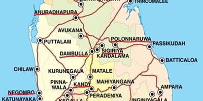 ಎಲಾ ನಕ್ಷೆ ಶ್ರೀಲಂಕಾ