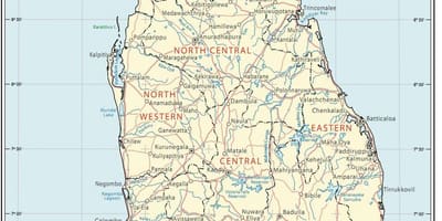 ಶ್ರೀಲಂಕಾ ರೂಟ್ ಮ್ಯಾಪ್