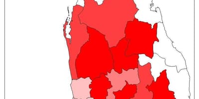 ಶ್ರೀಲಂಕಾದ ಜನಸಂಖ್ಯೆಯ ನಕ್ಷೆ