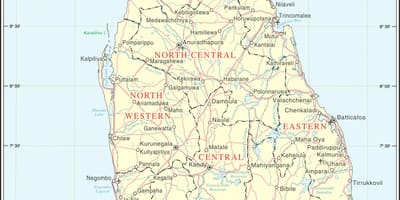 ಶ್ರೀಲಂಕಾ ರಸ್ತೆ ನಕ್ಷೆ ದೂರ ಕ್ಯಾಲ್ಕುಲೇಟರ್