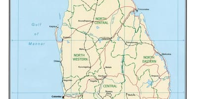 ನಕ್ಷೆ world ' s end ಶ್ರೀಲಂಕಾ